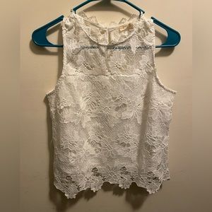 Lacey white blouse Size L